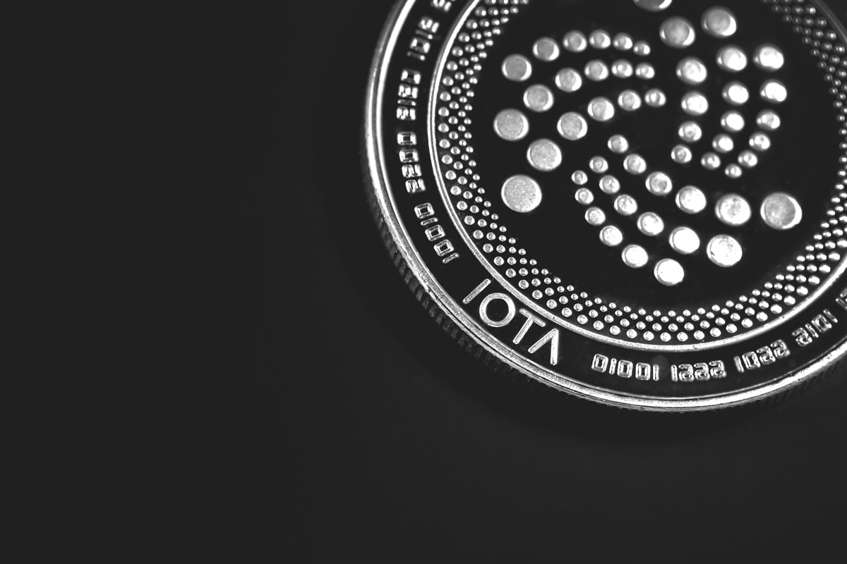 IOTA Coin black