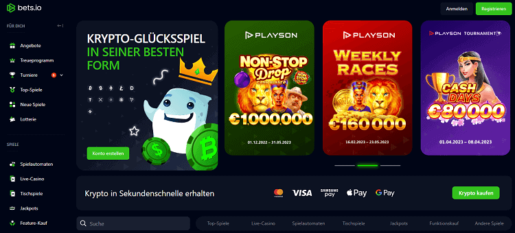 bets.io webseite