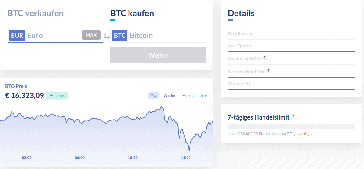 bitwala btc verkaufen und kaufen euro bitcoin