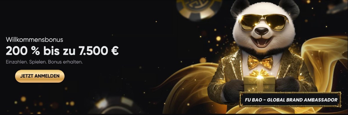 Golden Panda Willkommensbonus