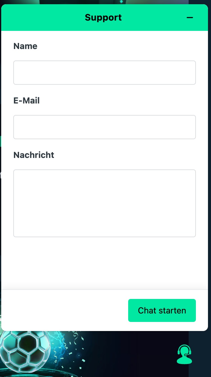 Mega Dice Chatfenster Live Chat