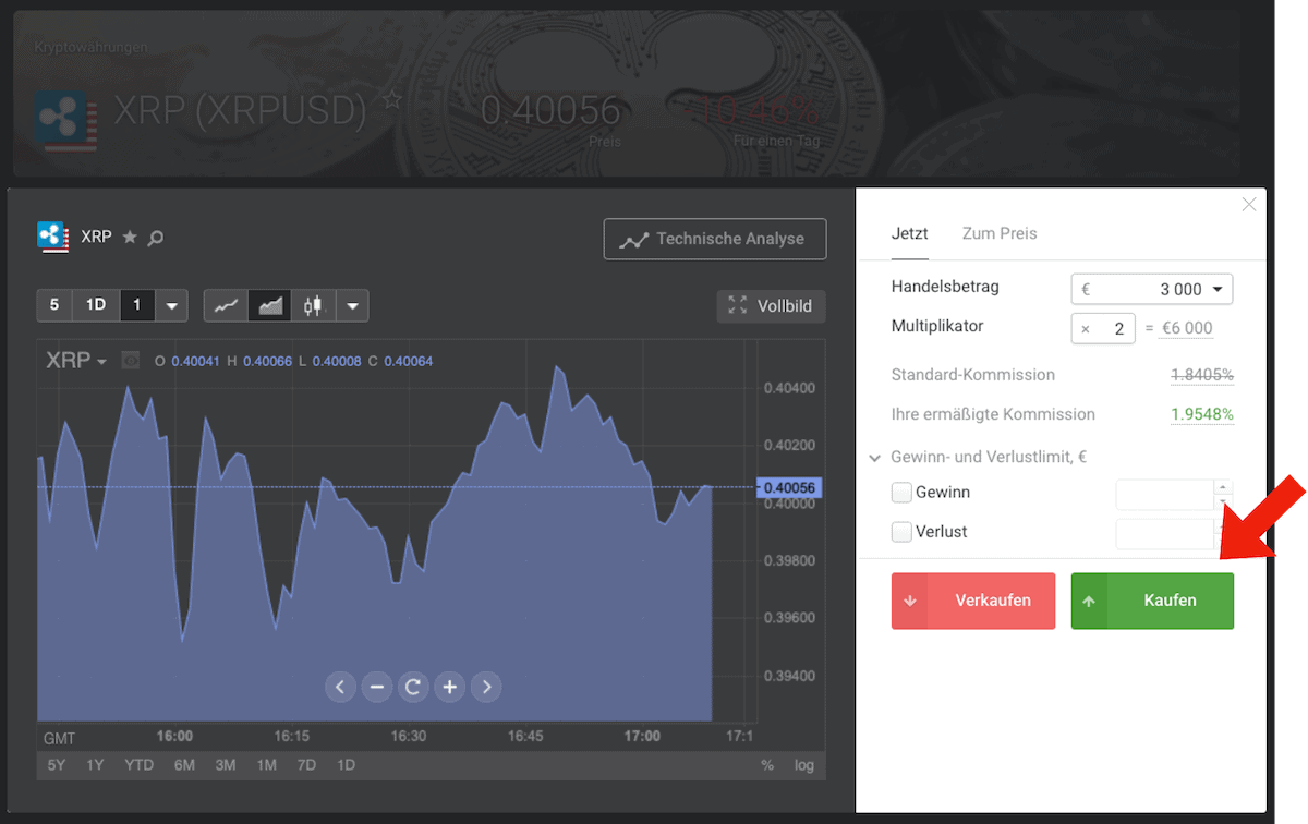 Ripple kaufen bei Libertex