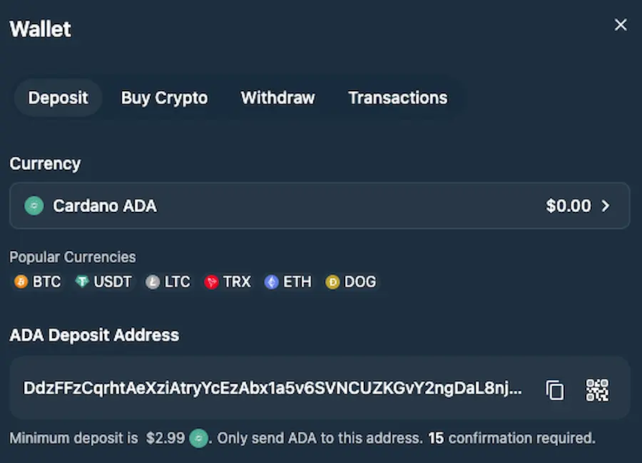 wild.io casino cardano krypto waehrung