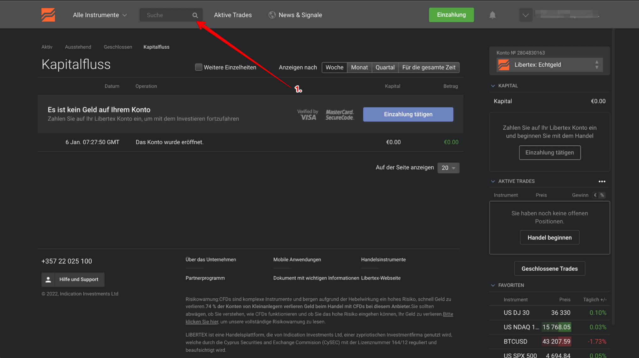 Kryptowährungen kaufen auf Libertex