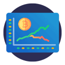 Blockchain Aktien Icon