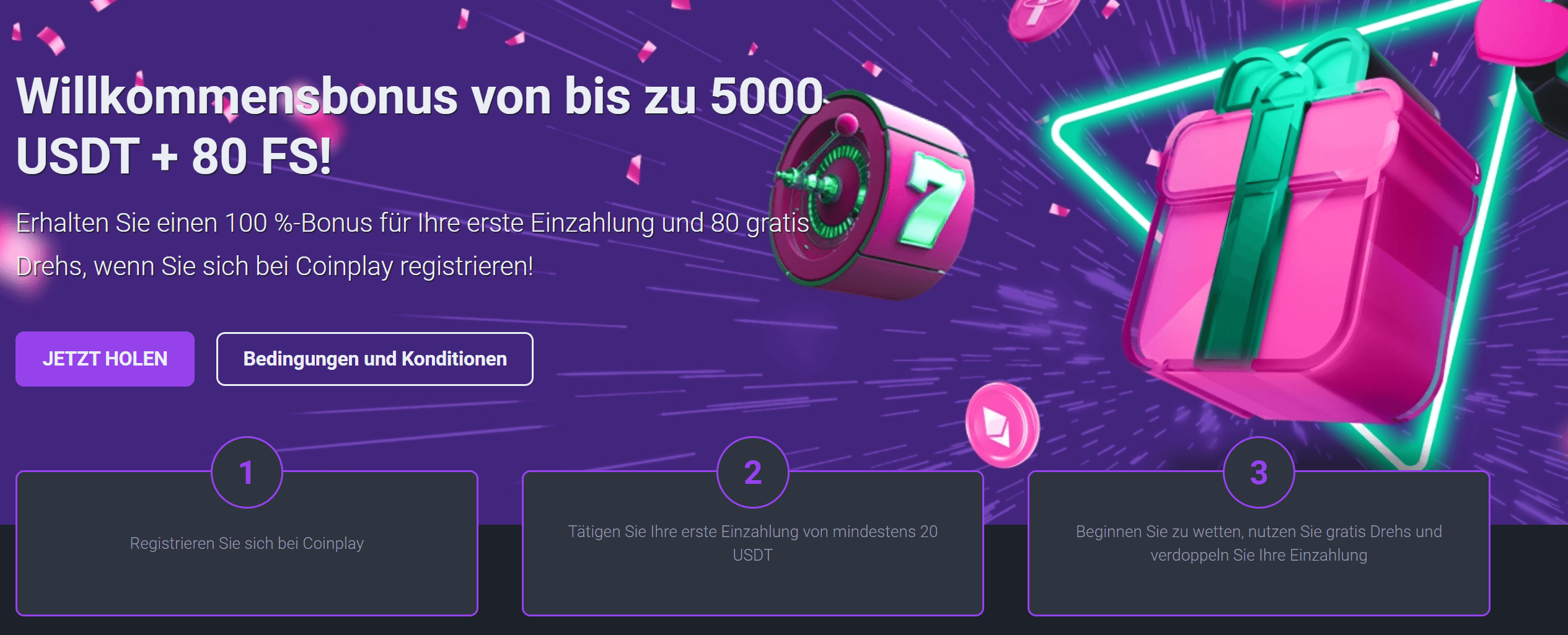 CoinPlay Willkommensbonus