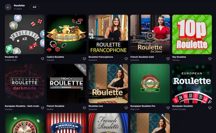 CryptoLeo Casino Roulette Spiel