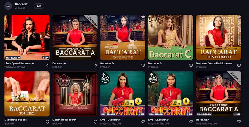 Im Cryptoleo casino kannst du baccarat spielenwebp