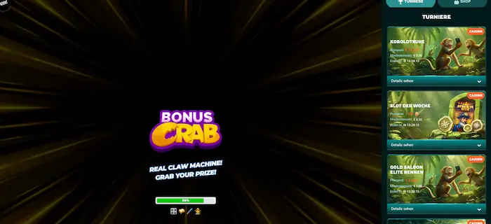 Playio Casino Bonus Crab Slot spiel
