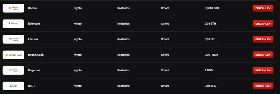 Roller Casino Zahlungen