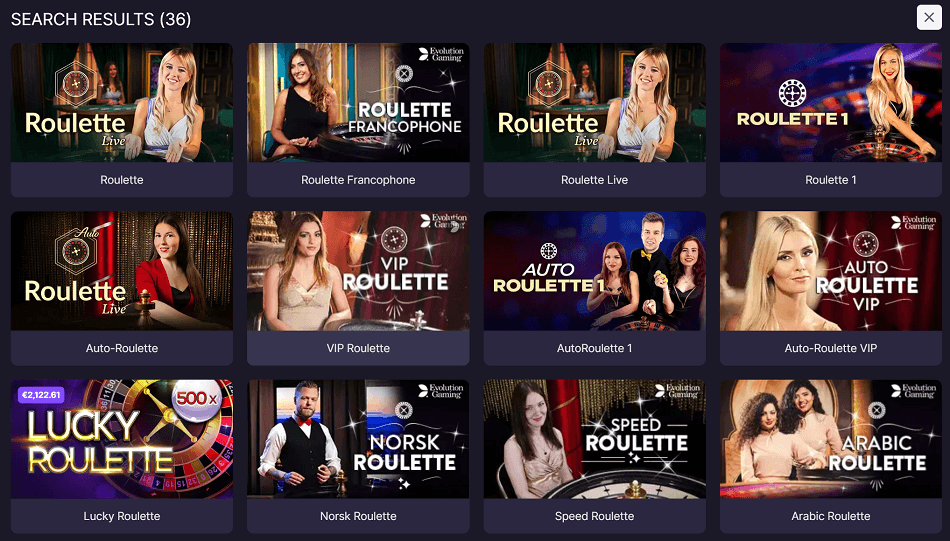 Roulette Spiele bei Bitstarz