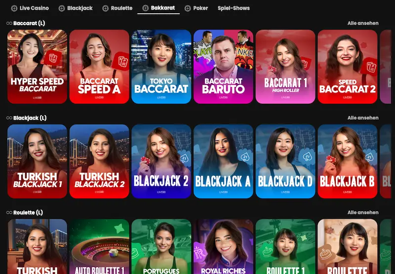 WSM Casino hat baccarat spiele