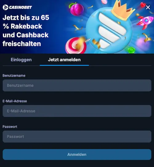 casinobet anmeldung 1