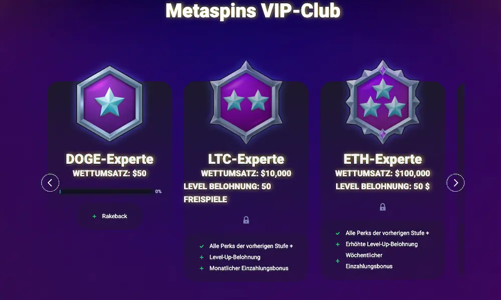 vip casino metaspins